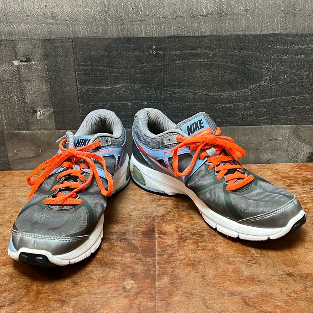 Silver And Blue Nike Air Sneakers
